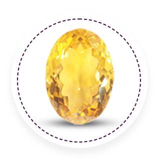Yellow Sapphire Thumb Stone