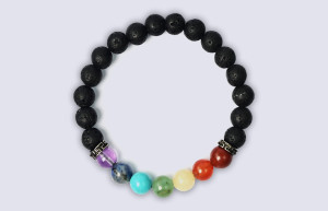 7 chakra lava bracelets
