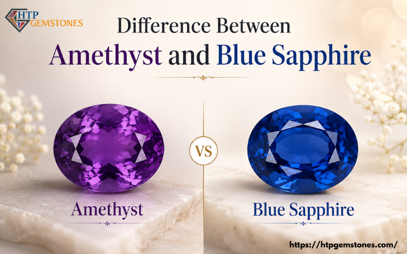 What is the Difference Between Amethyst and Blue Sapphire
